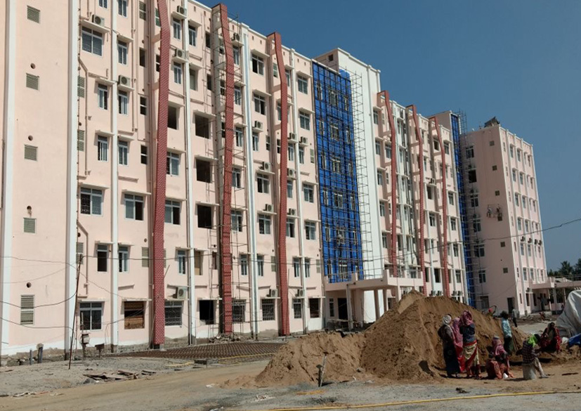 Construction of District Headquarter Hospital Building at Malkangiri	